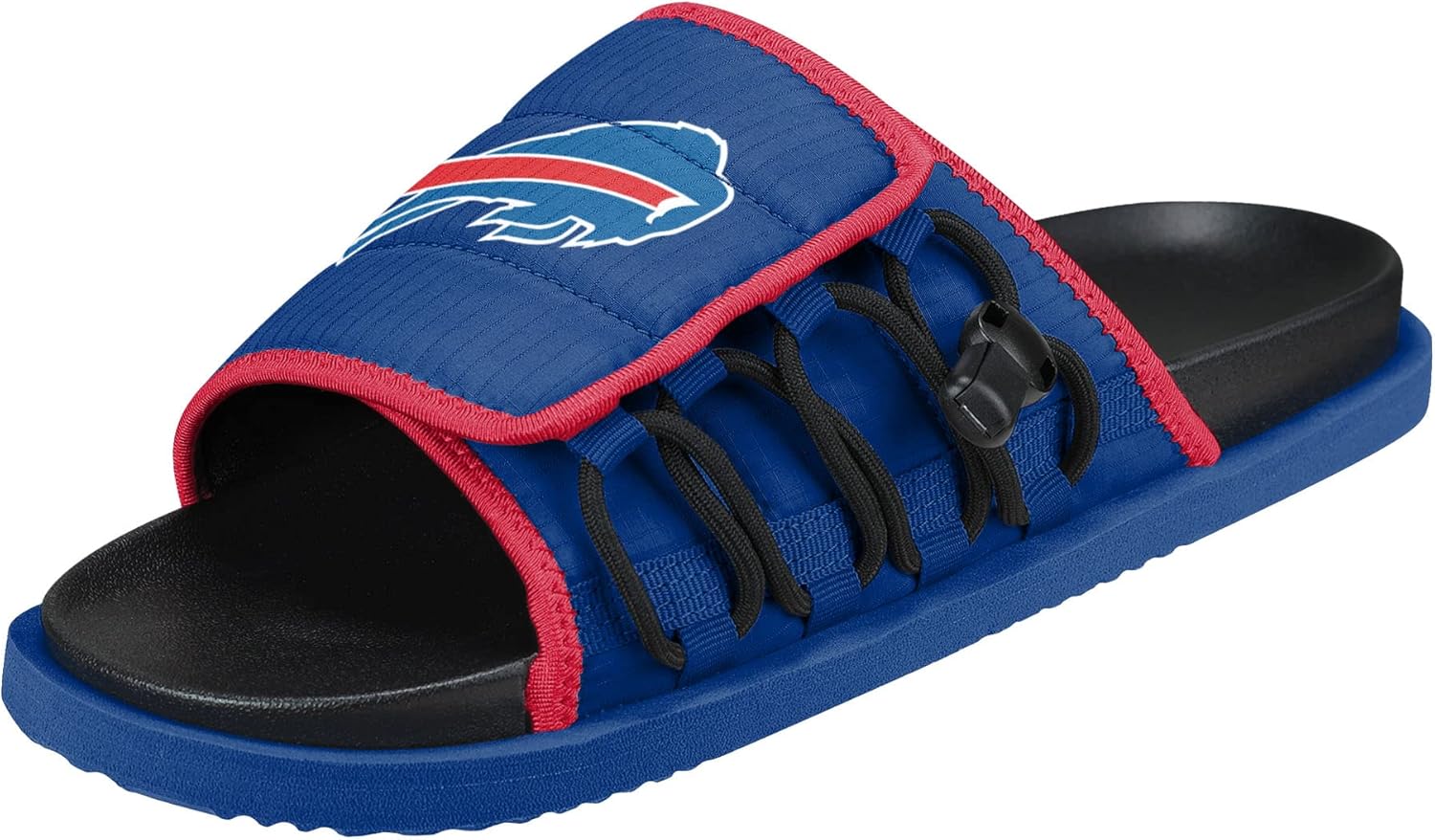 FOCO NFL Mens NFL Team Logo Sandals Future Slide Flip Flops