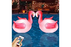 Best Floating Flamingo For Pool Light Up - 2 Pack Outdoor Floating...