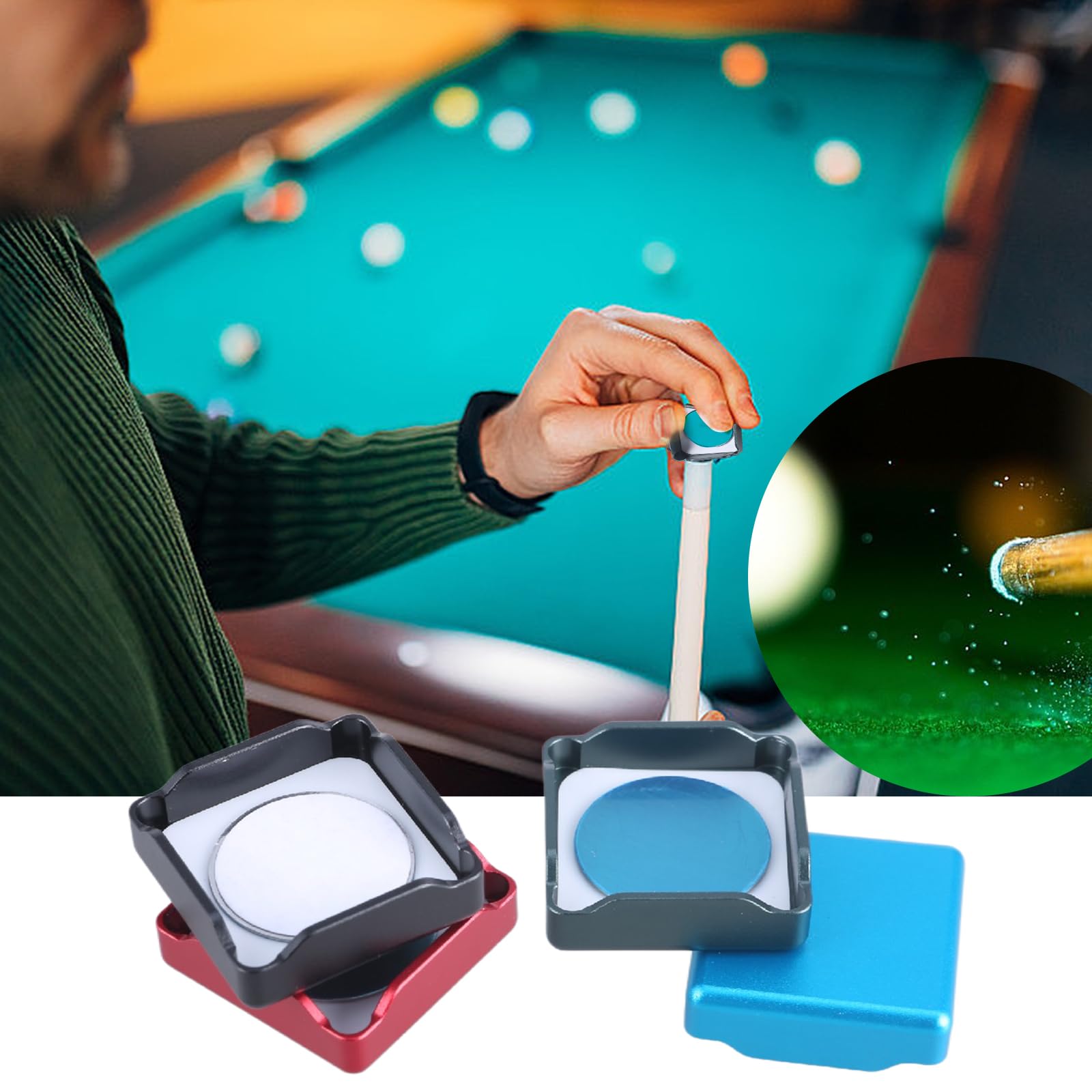 Portagessetti Da Biliardo Magnetico - In Lega Di Alluminio, Portatile E Pratico Per Accessori Da Biliardo - Foto 7
