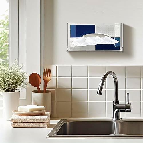 Miniatura 5 de Amazing Abby Soporte acrílico para guantera, dispensador de guantes montado en la pared, organizador flotante de guantera, tamaño pequeño (para 1