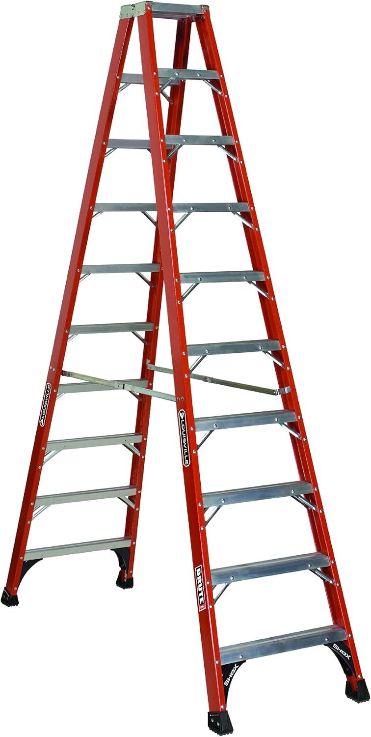 Louisville Ladder FM1414HD, 14 Feet , Red - Stepladders - 