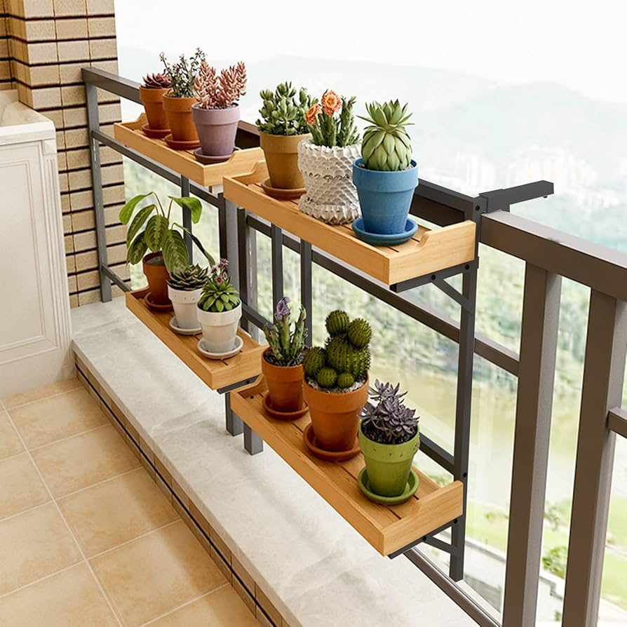 Esculturas Bronce ZZH Colgador De Plantas Balcón Colgante Bastidores  Estante De Maceta Soplador De Hojas, image size:894x894