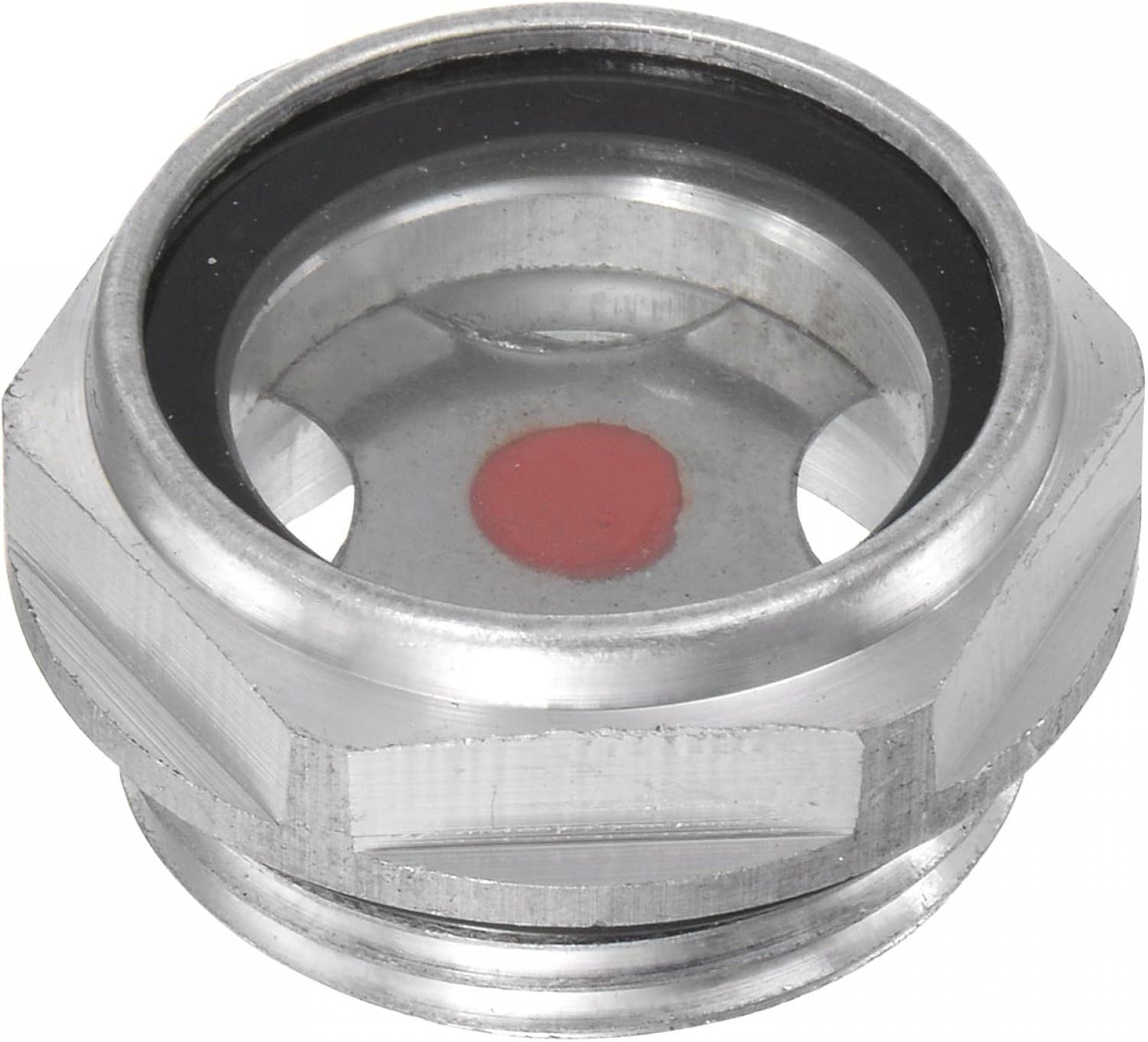 uxcell Air Compressor Oil Level Gauge Sight Glass M33x2mm Male Threaded Aluminum Liquid Indicator Sight Window