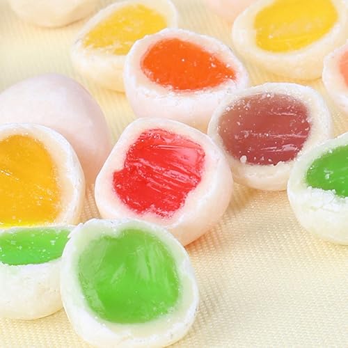 Miniatura 3 de Haoliyuan - Bolas lechosas frescas crujientes de 8.82 oz (8.8 onzas), dulces de leche con sabores de frutas rellenas, dulces, aperitivos, alimentos