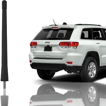 7 Black External Antenna Mast for Jeep Grand Cherokee 2011-2013 - Automotive Antenna Replacement for Cars, Trucks & SUV - FM AM Radio Compatible - Car & Truck Exterior Accessories for Men & Women