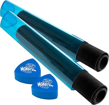 The Original Monster Prism Playmat Tube 2 PK, Blue, TCG Game Mat Storage | Holder Wont Roll Off Surfaces, Easy In and Out Case, Compatible with Pokemon, Yu-Gi-Oh!, MTG, Magic The Gathering, RPG