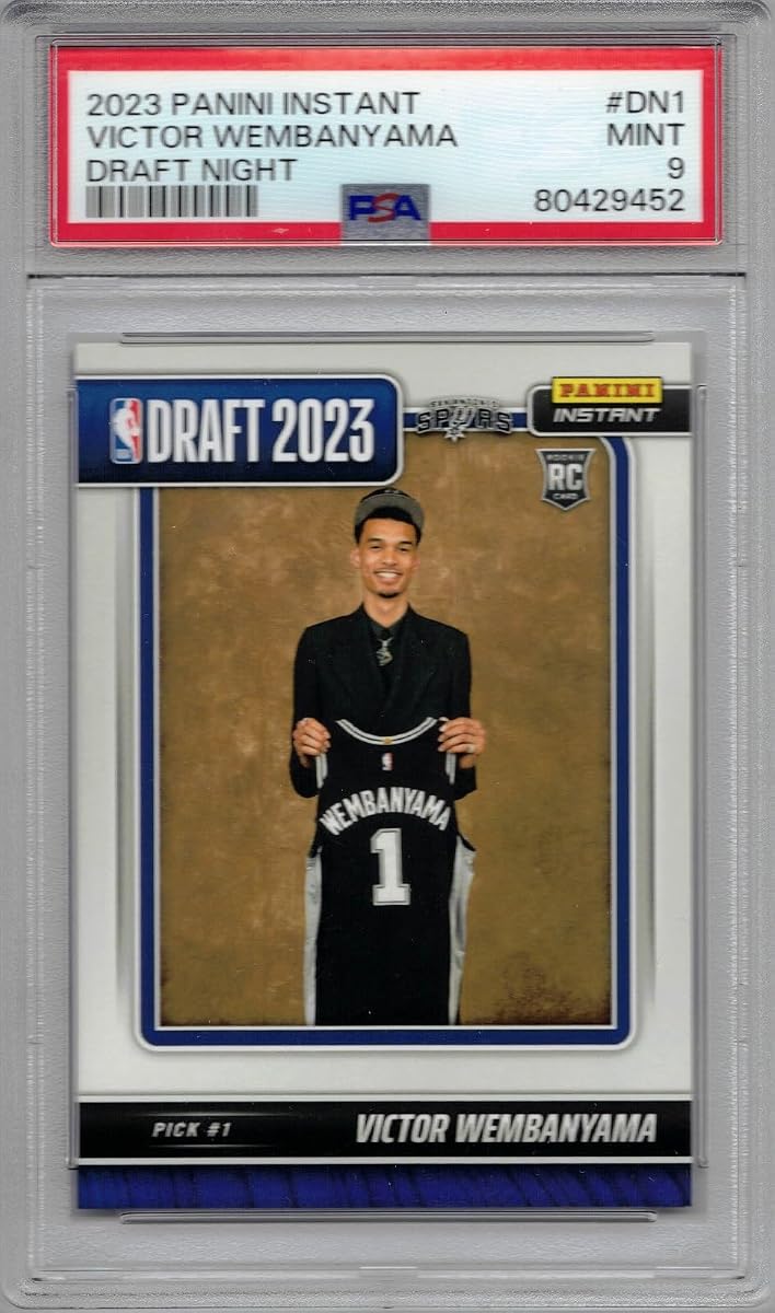 2023-24 Panini Instant #DN-1 Victor Wembanyama Rookie Card Graded PSA 9 | Mint