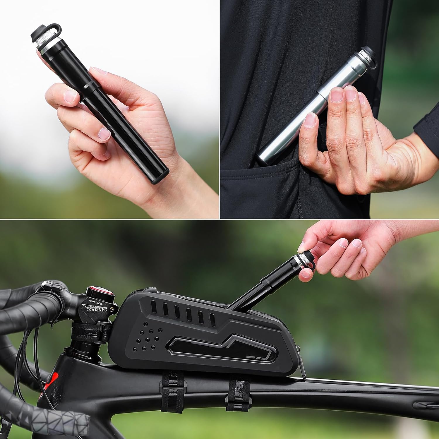 Bicycle Pumps Mini Bike Pump Portable Frame Pump