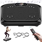 Machine d'exercice de plaque vibrante, Machine de plaque vibration 199 Vitesse réglable, Mode automatique de la machine d'exercice de plaque vibrante P1-P7,Plateforme de vibration avec Bluetooth 450 Capacité Lbs