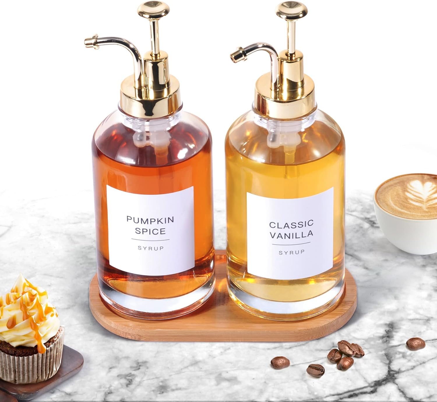 Syrup Dispenser, Coffee Syrup Dispenser for Coffee Bar