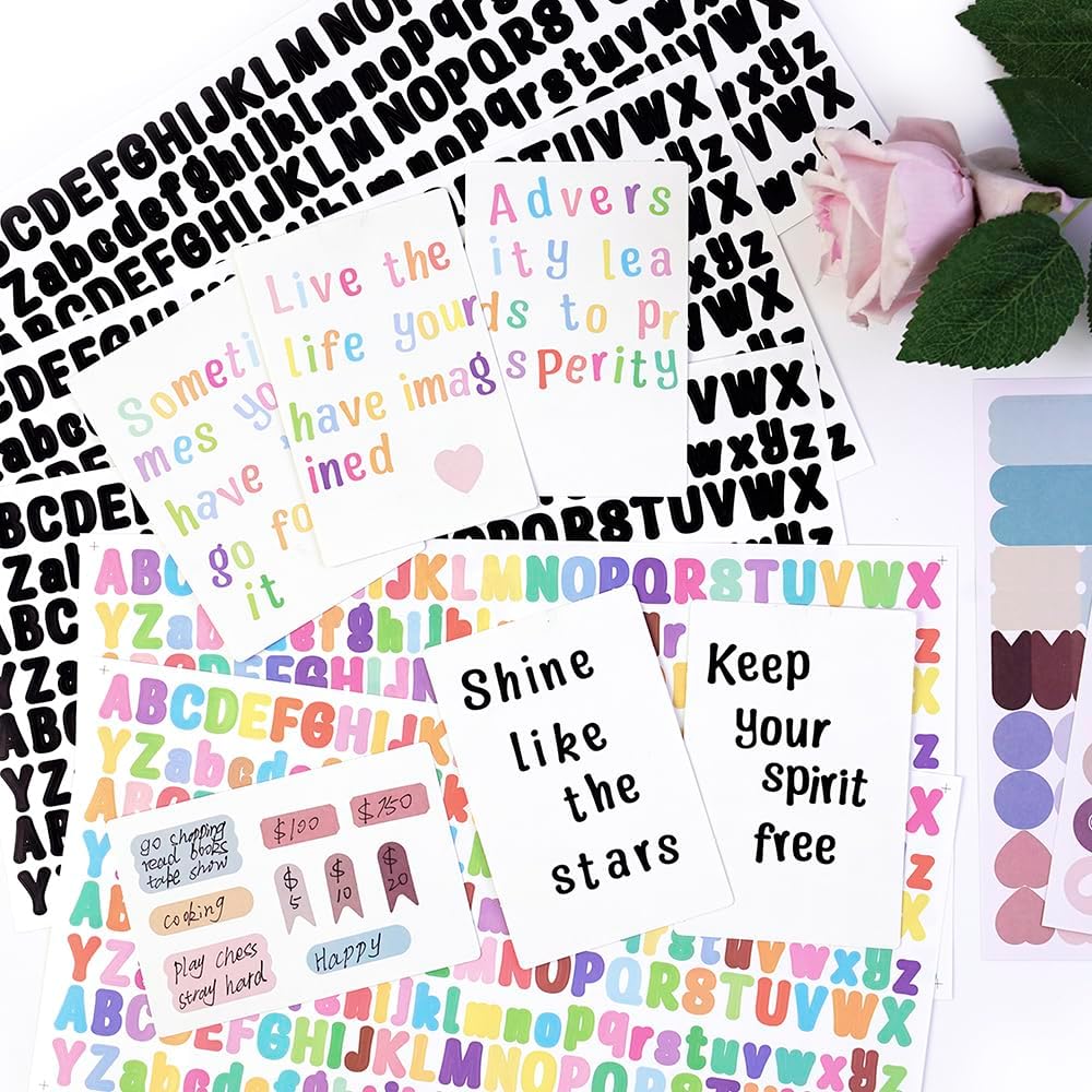 Soft Green Boho All-in-One Vision Board Kit, 540 Pre-Cut Cards, 30 Sheets image 5
