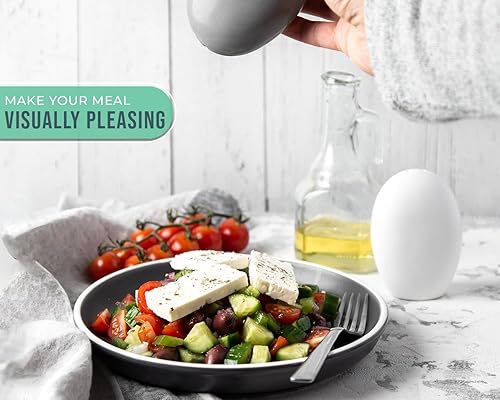 Miniatura 6 de Comfify - Salero y pimentero, diseño clásico de tarro, adorable jarro decorativo de estilo clásico, rústico, chic, hechos en cerámica resistente