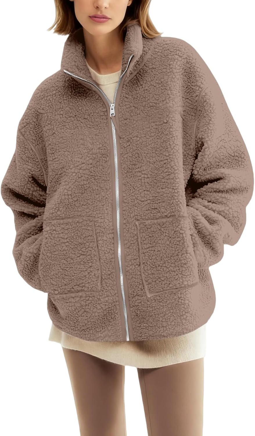 Women Fleece Zip Up 2 In 1 Baby Wearing Jacket,Maternity Winter Coat Thicken Wearing Outerwear Fleece Zip-Up Clothes