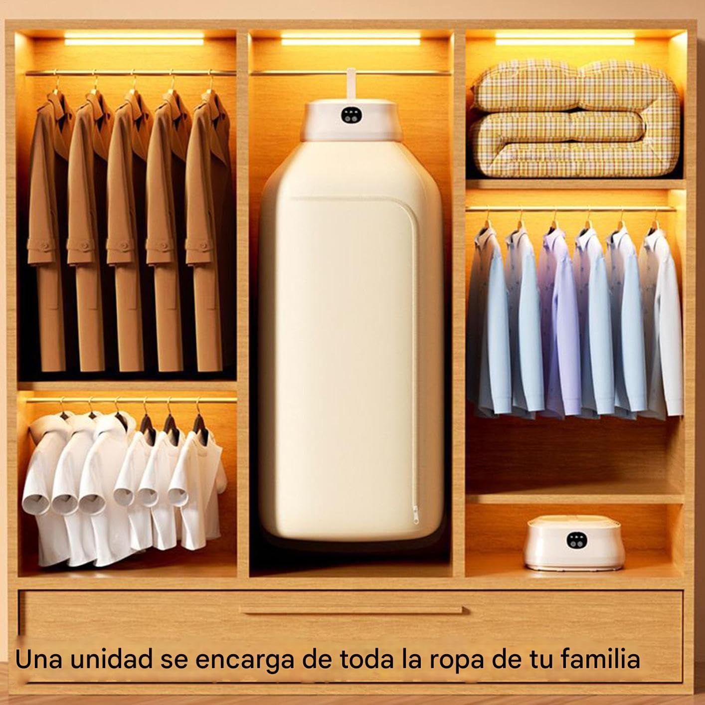 Secadora de Ropa | Secadora Eléctrica Plegable 400W con Temporizador - Máquina Secado Silencioso Para Jeans Ropa Hogar Casa Viaje Camping
