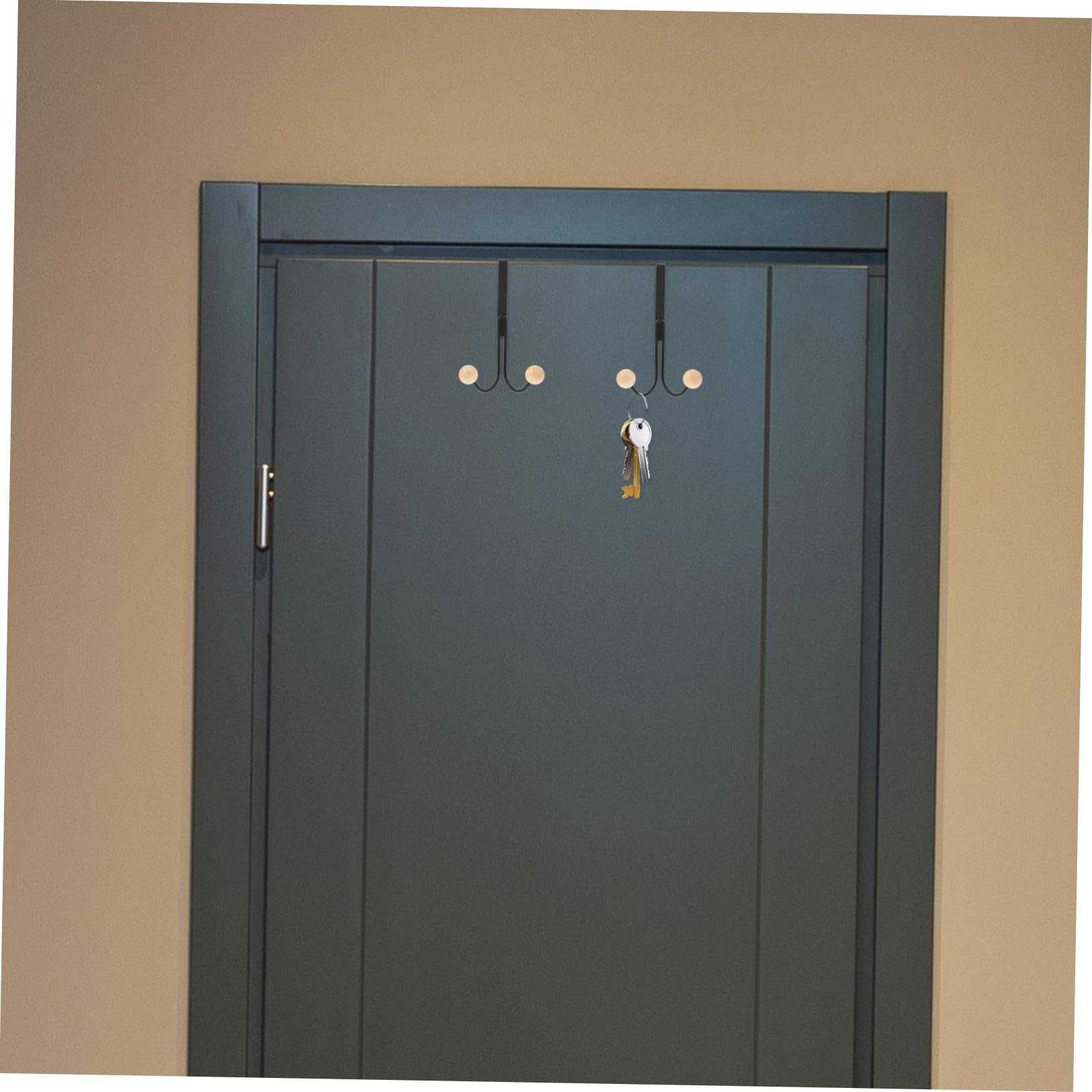 10piezas Ganchos De Puerta Instalación Sin Soporte Para Ropa y Accesorios Para Dormitorio y Entrada