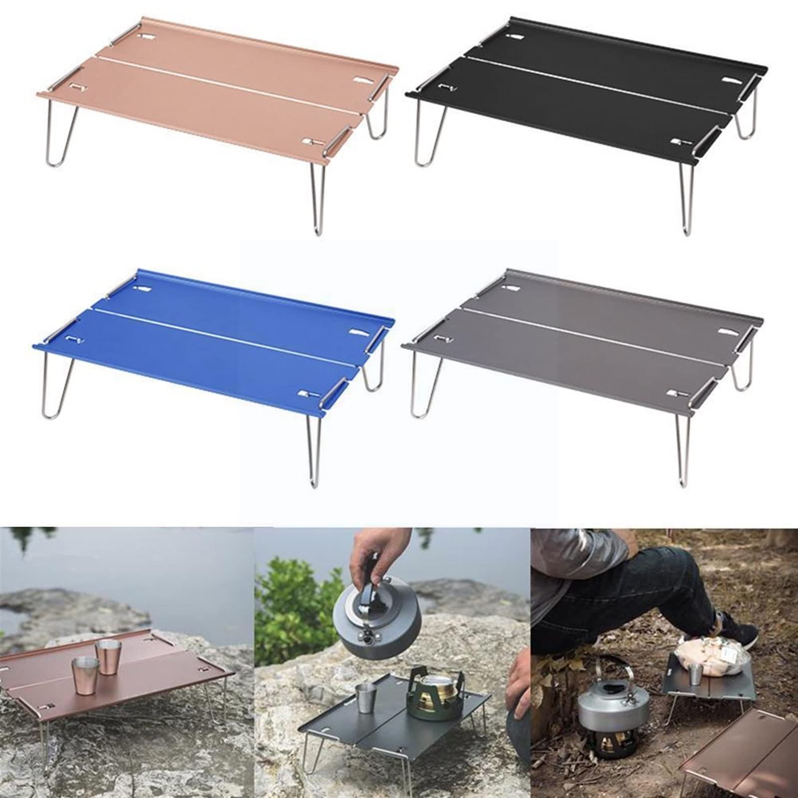 Portatile Pieghevole Tavolo Da Campeggio In Acciaio Mini nic Scrivania per Escursioni Outdoor BBQ & Grill Accessori Cact Tavolo da Viaggio per Turisti & nics