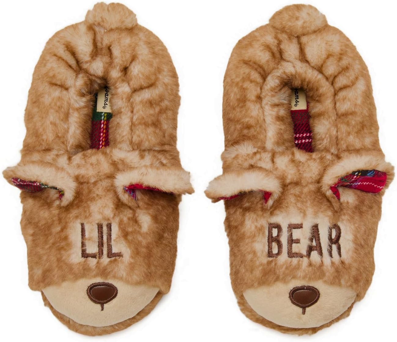 Dearfoams unisex-child plush slippers