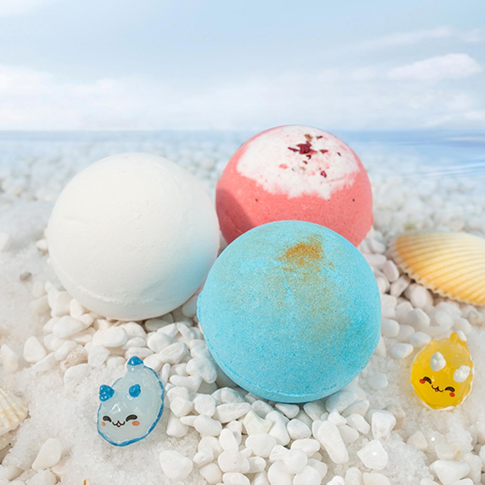Set De Regalo Bombas De Baño Niños, 12 Piezas Bombas De Baño Artesanales Con Juguetes Animales En Su Interior, Bomba Baños Efervescentes Naturales, Bolas Sales Baños Efervescentes Para Niñas, Niños(A)