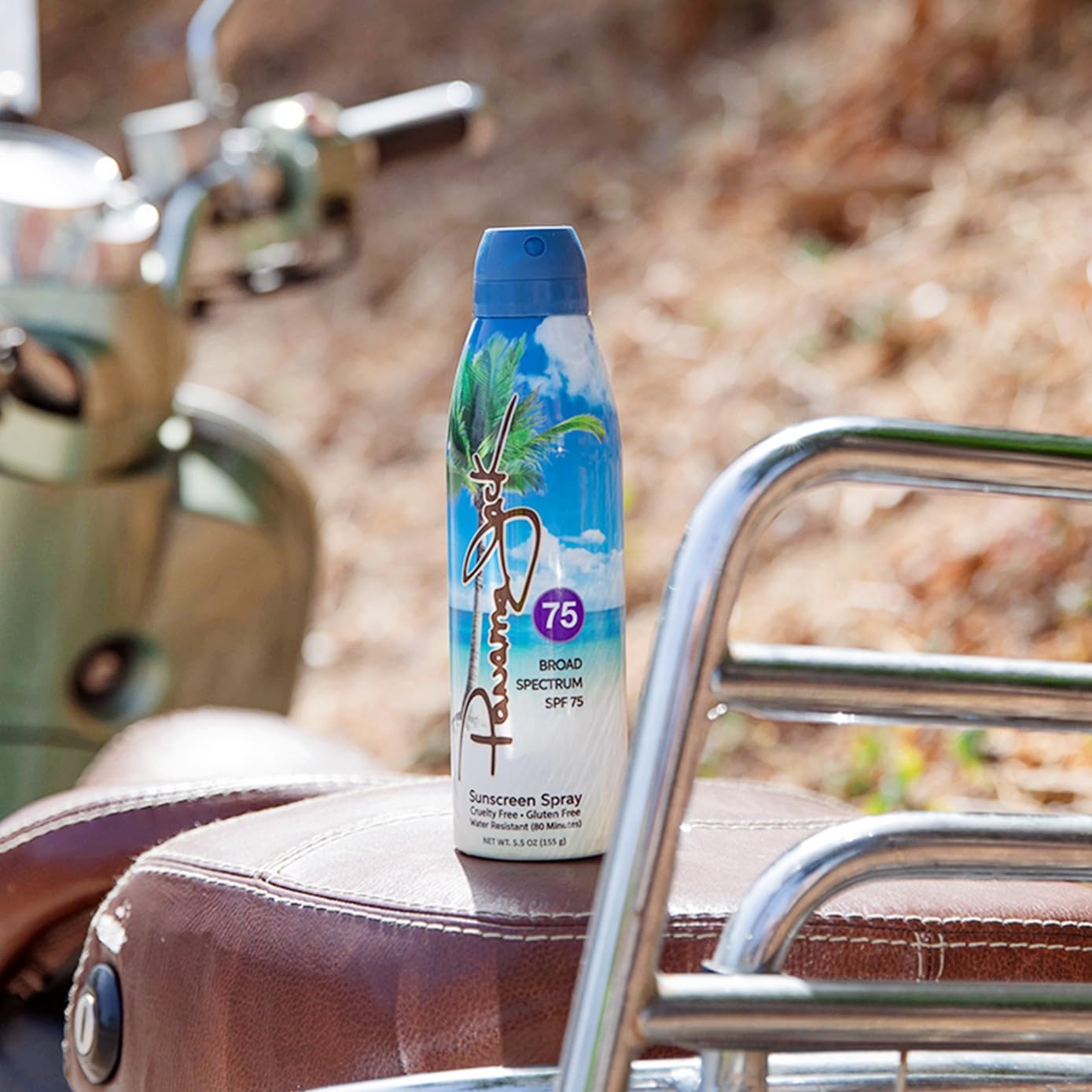 Panama Jack Continuous Spray Sunscreen - SPF 75, Broad Spectrum UVA/UVB Protection, PABA, Paraben, Gluten & Cruelty Free, Water Resistant (80 Minutes), 5.5 OZ