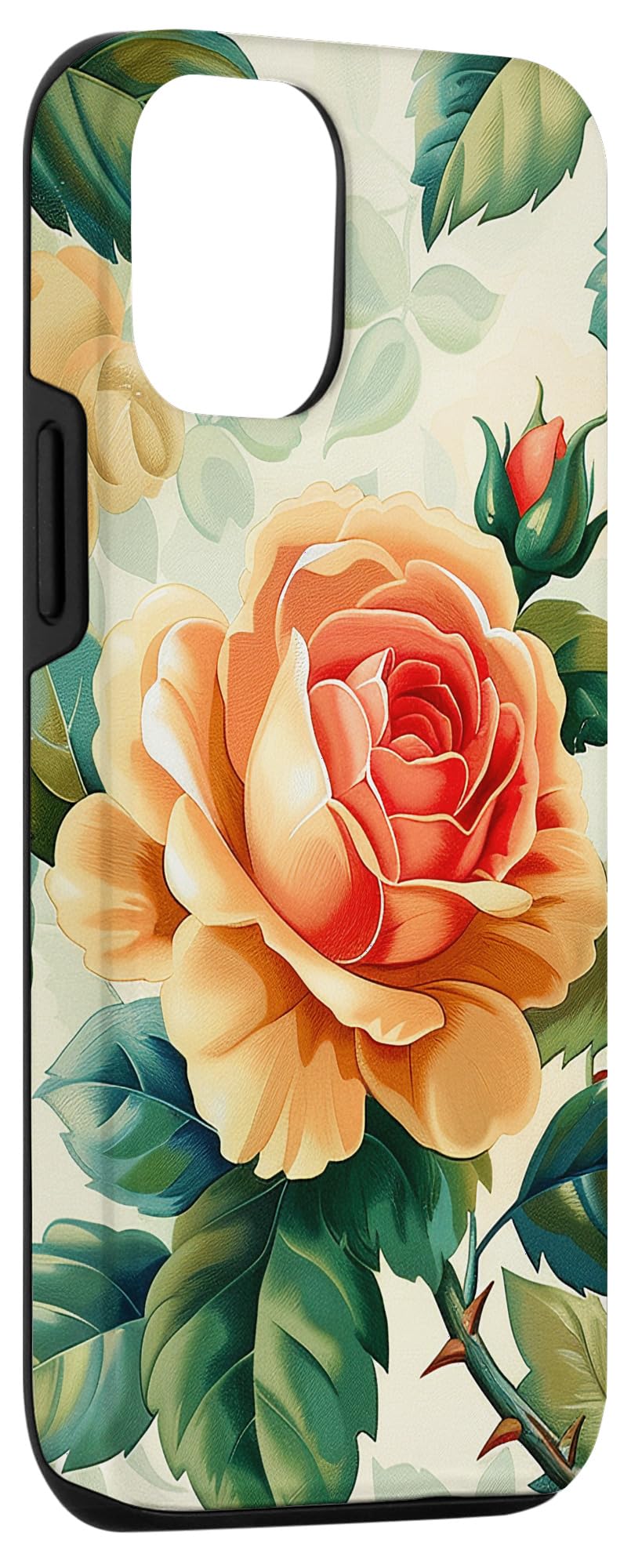 Amazon.co.jp: iPhone 13 バラの花柄のグラフィック。 スマホケース
