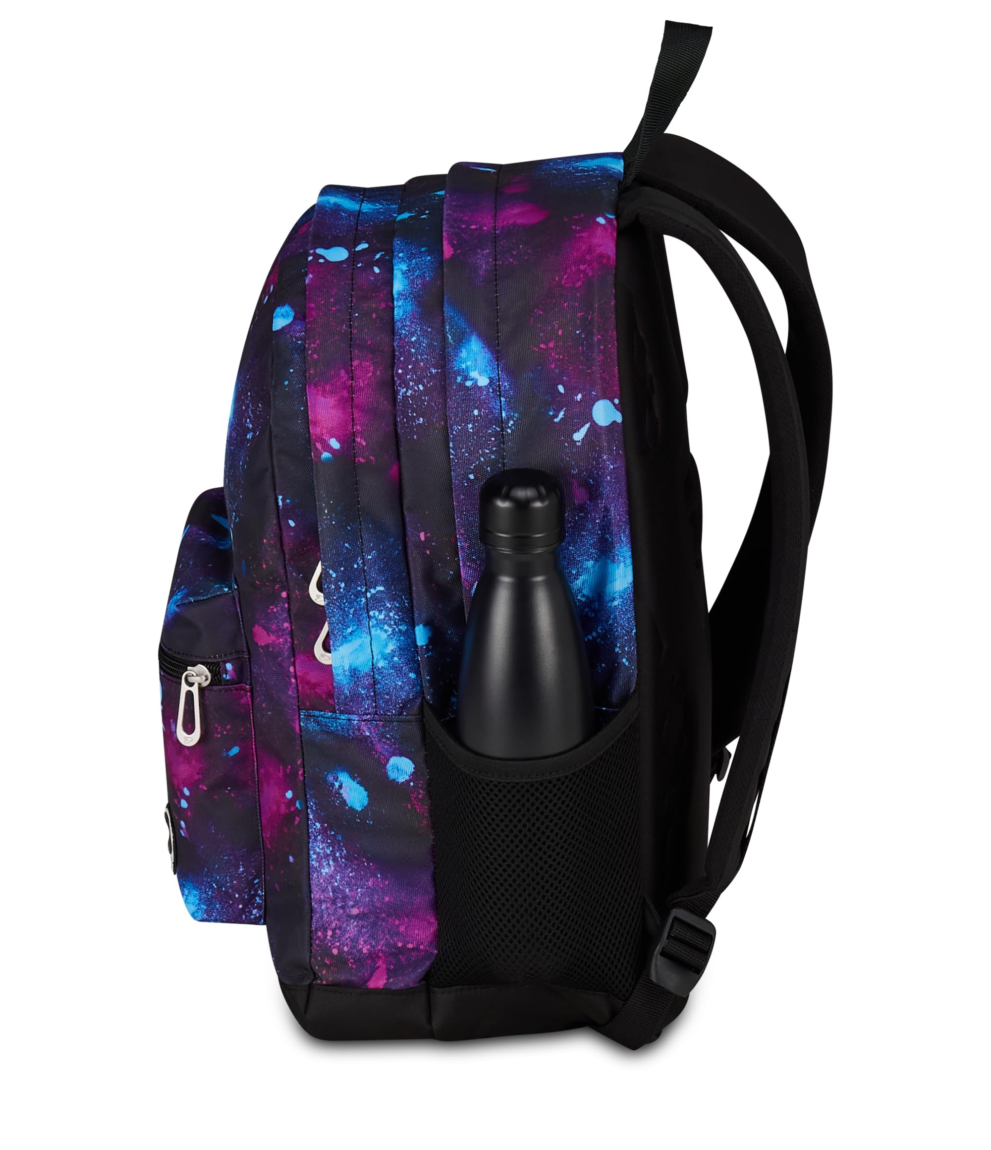 Seven Zaino Scuola The Double Pro XXL, Blu, 34 L, Doppio Scomparto, Cuffie wireless abbinate, Tasca porta pc, Tasca laterale portaborraccia, Tasca frontale, Scuola media e superiore, Bambini, Ragazzi