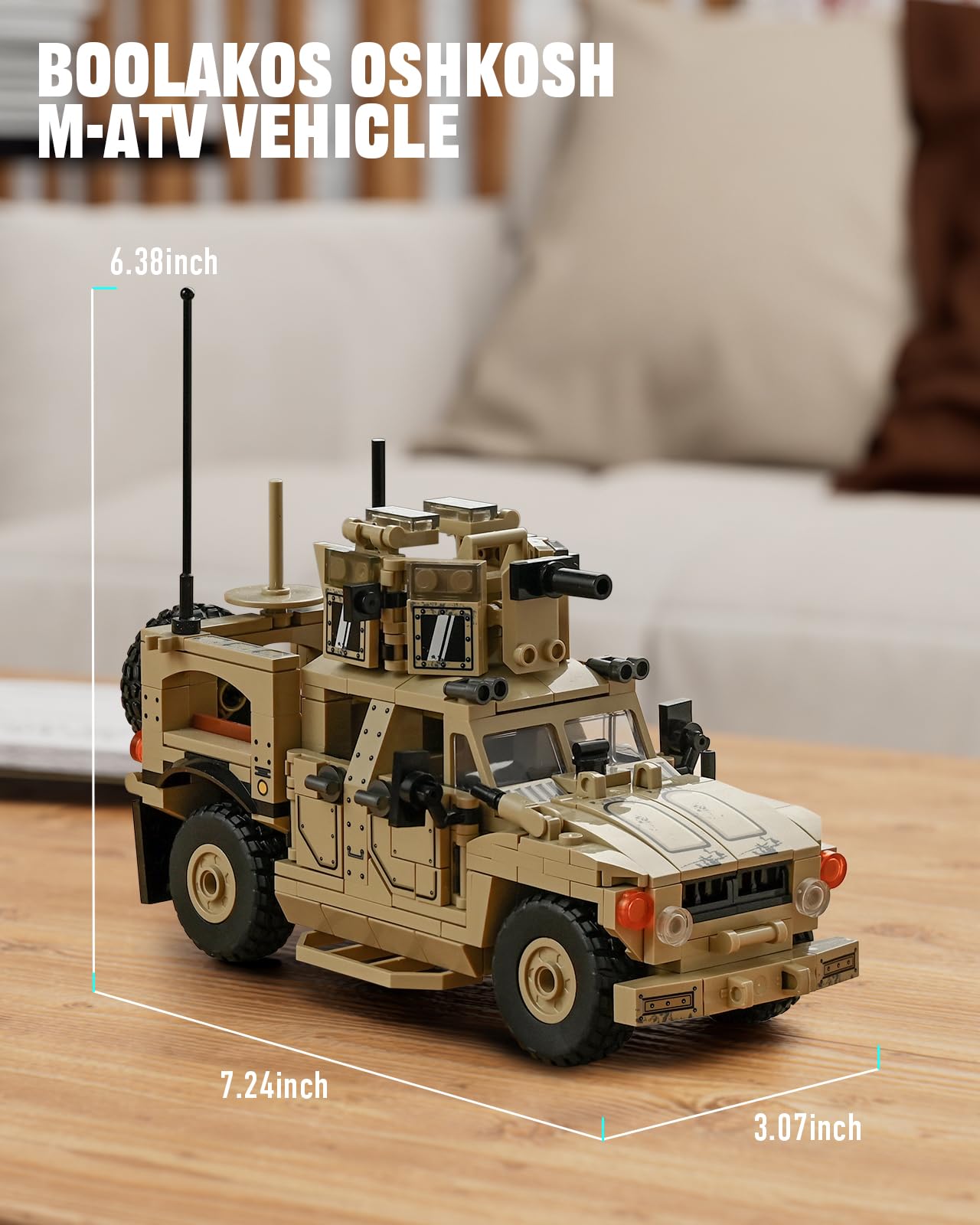 Amazon.com: BOOLAKOS OshKosh M-ATV, Military Vehicle Building 