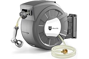 Retractable Garden Hose Reel for Outdoor Convenience