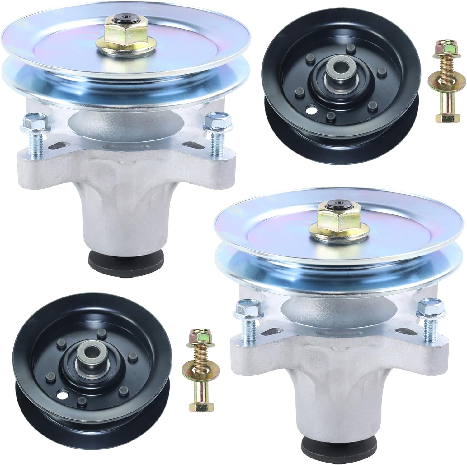 2 Pack 139-3214 Spindle Assembly with 125-5574 Pulley 106-2175 Idler Pulley Replaces Toro 121-0751 Spindle Assembly, 117-7439 117-7267 117-7268 132-9420 139-2433 for Toro SS4225 SS4235 Mowers