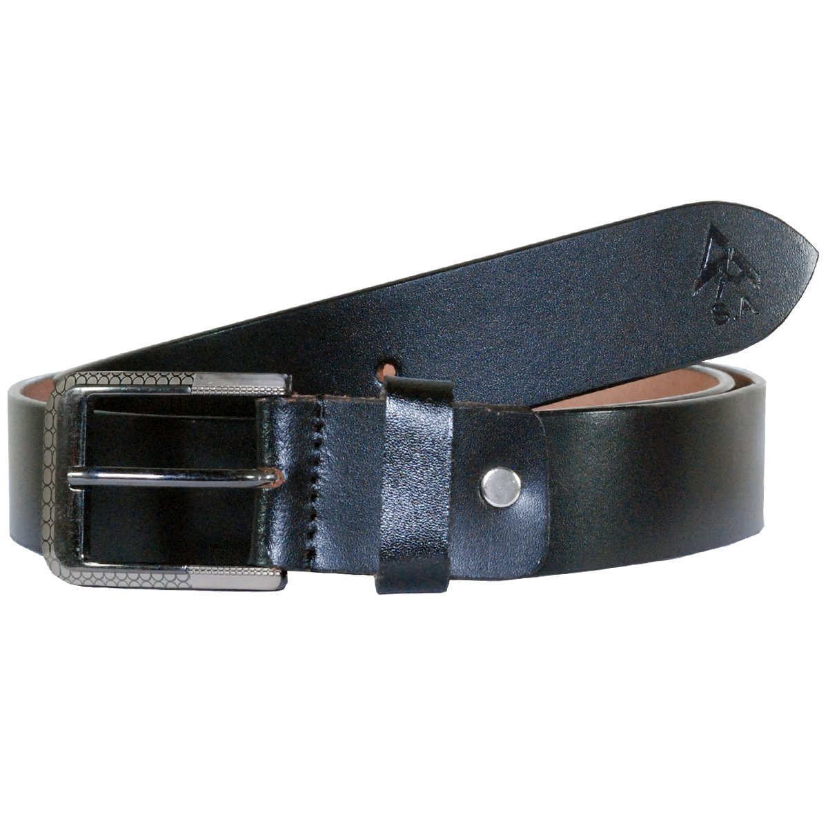 Sondagar Arts Formal Black Genuine Leather Belt for Mens