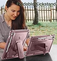 Vista 6 de Dexnor Funda para Samsung Galaxy Tab S9 de 11 pulgadas 2023, [Protector de pantalla y soporte integrados] con soporte para bolígrafo, resistente a