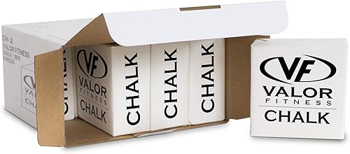 Valor Fitness CH-2 - Tiza de gimnasio para un mejor agarre y rendimiento mientras levantas pesas, escalada en roca o entrenamiento cruzado