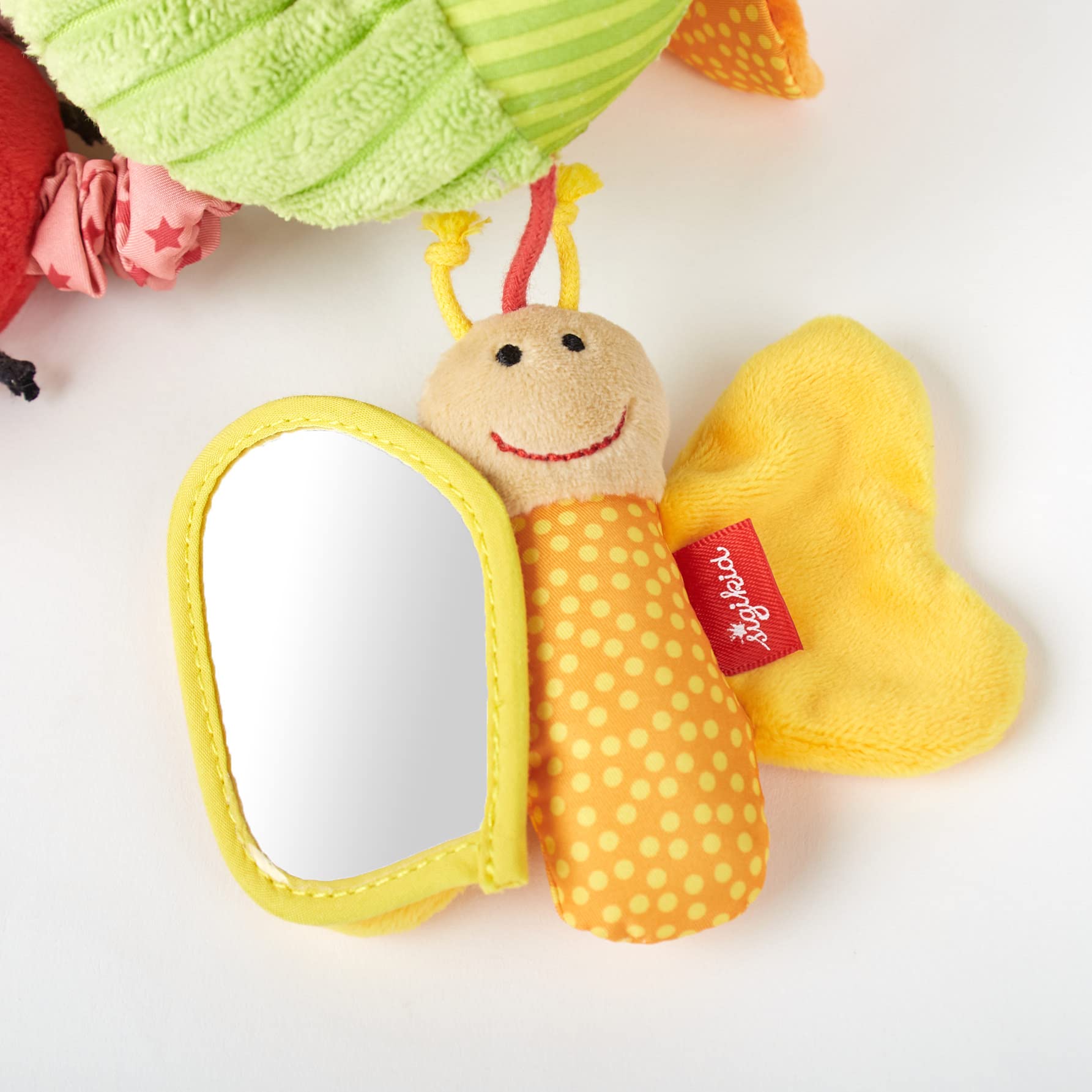 Sigikid 42249 Aktiv-Spirale Schmetterling Baby Activity On Tour Mädchen Babyspielzeug empfohlen ab Geburt Mehrfarbig & 41013 Anhänger Fledermaus Urban Mädchen und Jungen Babyspielzeug