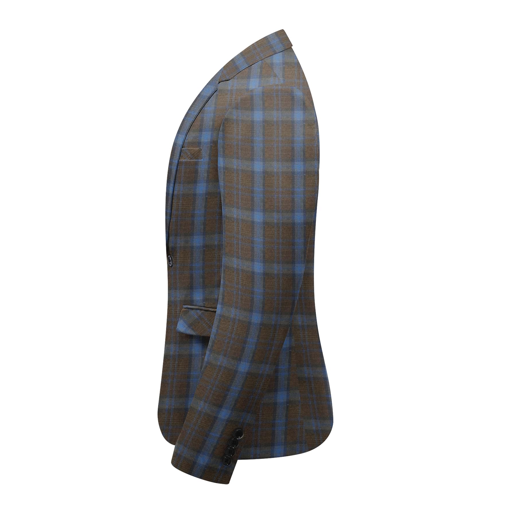 Allthemen Blazer da Uomo con Un Bottone Casual Giacca Slim Fit da Lavoro Business Suit Jacket Eleganti Formale