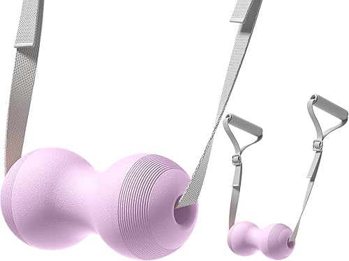 VICSKY Pelota de masaje de cacahuete  Doble bola de liberación miofascial de lacrosse, rodillo de tejido profundo para cuello, espalda y pies,