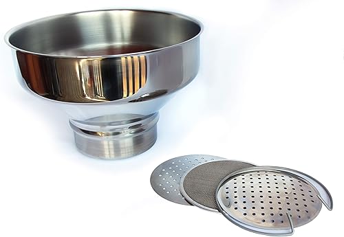 Miniatura 4 de Colador extra grande de acero inoxidable de alta calidad para leche, jarabe de arce o bebidas (filtro combinado)