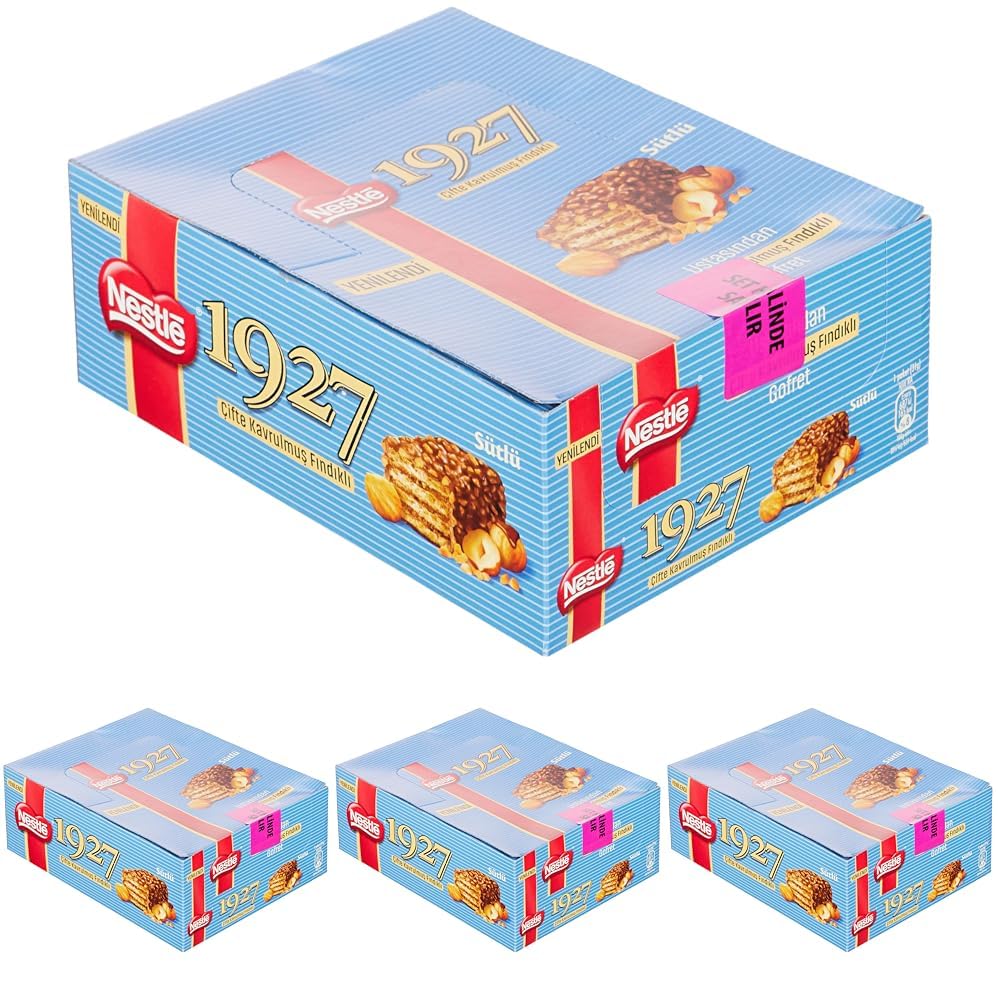 Nestlé 1927 Çifte Kavrulmuş Fındıklı Gofret, 31 g x 12 (4 paketi)