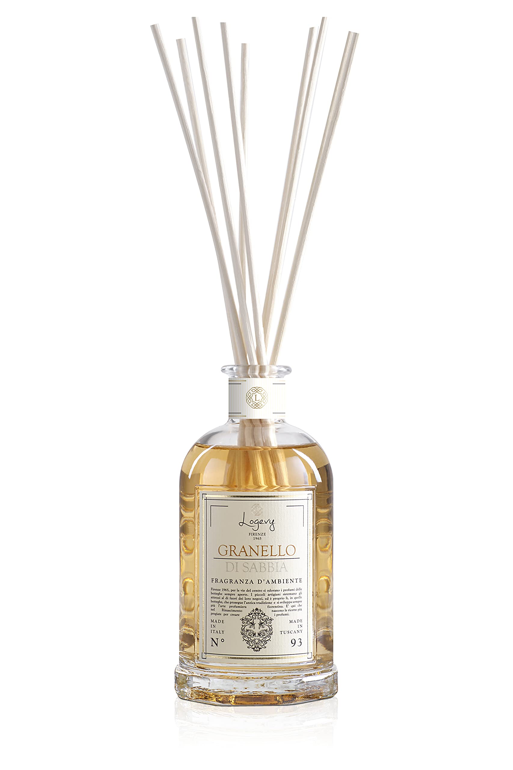 LOGEVY - Diffuseur pour ambiance pour le bien-être de la Personne et de la Maison - Grain de sable (500 ml New 2022)
