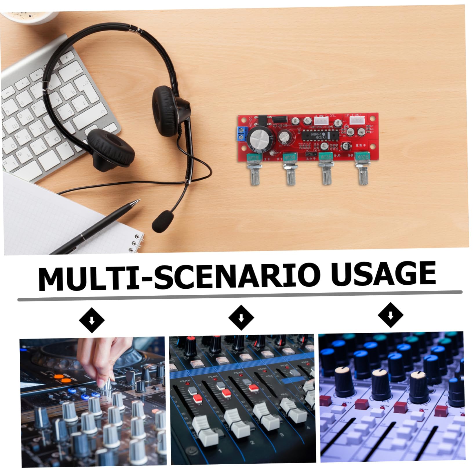 Sosoport Scheda Controllo Audio Per Hifi Preamplificatore Stereo Regolazione e Volume Per e Bassi