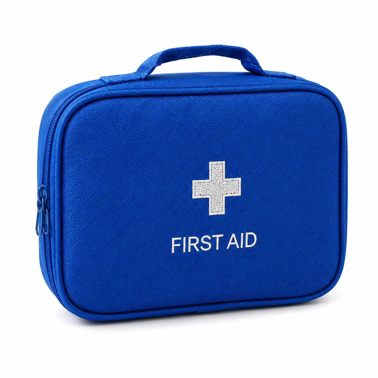 nino's Worlds First Aid Kit Bag | Empty Medical Storage Organizer Case | Portable Medicine Pouch with Handle & Double Zipper | Waterproof Travel Emergency Medical Bag | 25 x 10 x 15 cm (Blue)-image-30