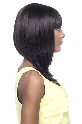 Miniatura 2 de Amore Mio AW-ONIKA (1B Off Black) Peluca completa de fibra sintética resistente al calor