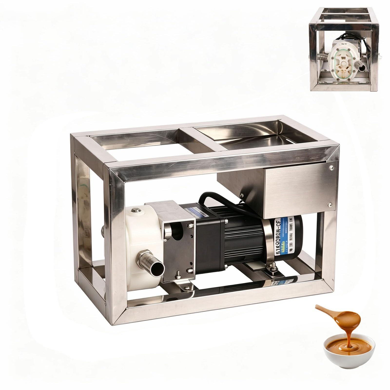 Bomba eléctrica de miel con velocidad ajustable de 60 RPM para trasvase fluido