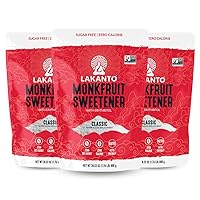 Vista 10 de Lakanto - Edulcorante de fruta de monje con eritritol, sustituto de azúcar blanco de extracto de fruta de monje, reemplazo clásico de azúcar blanco