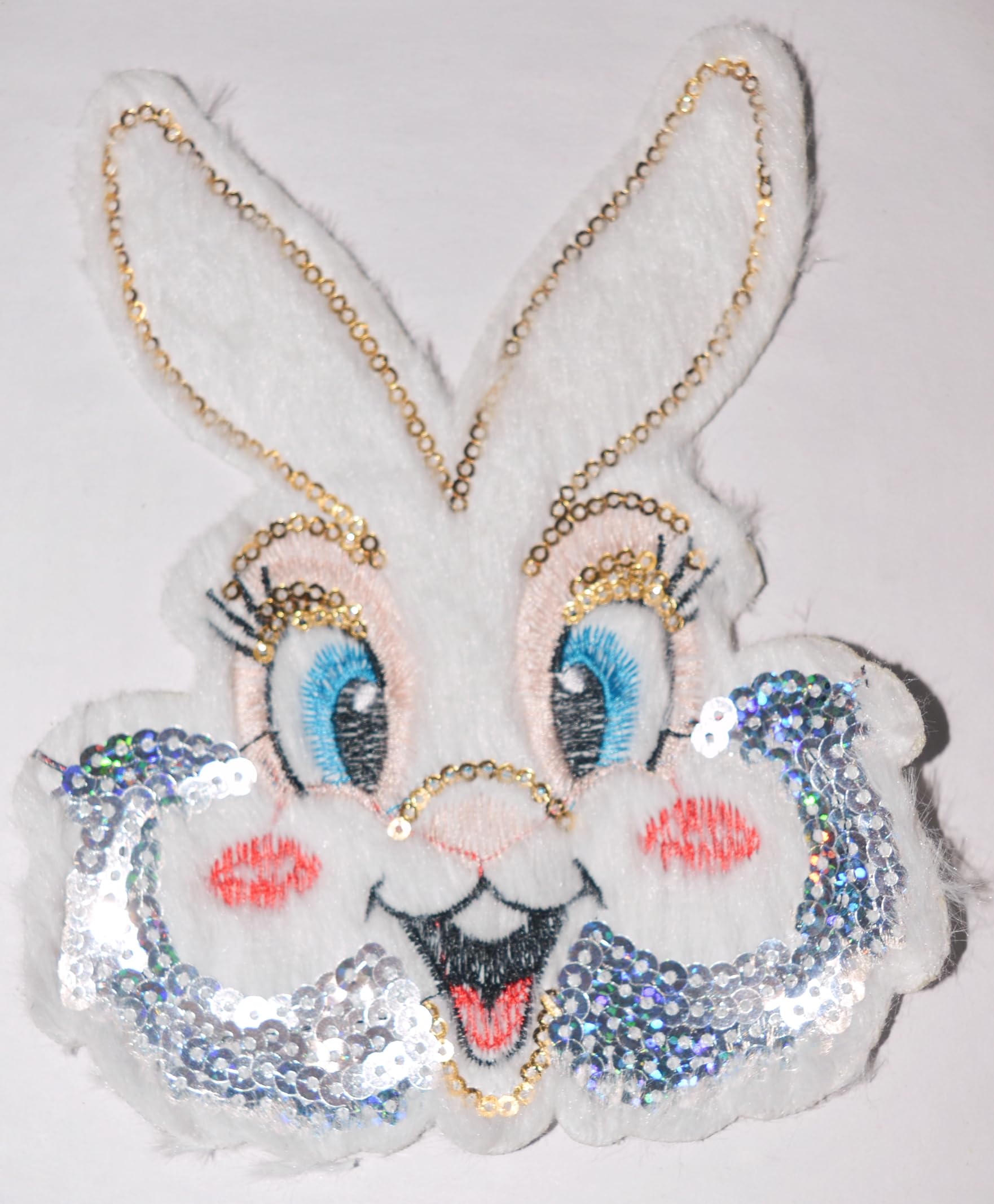 MODERN HUB Embroidered Sew on Patches Big for Clothes Jackets Pants Jeans Bags Boutique Multicolour Different Embroidery Stitching Patches (Rabbit 1) (1)