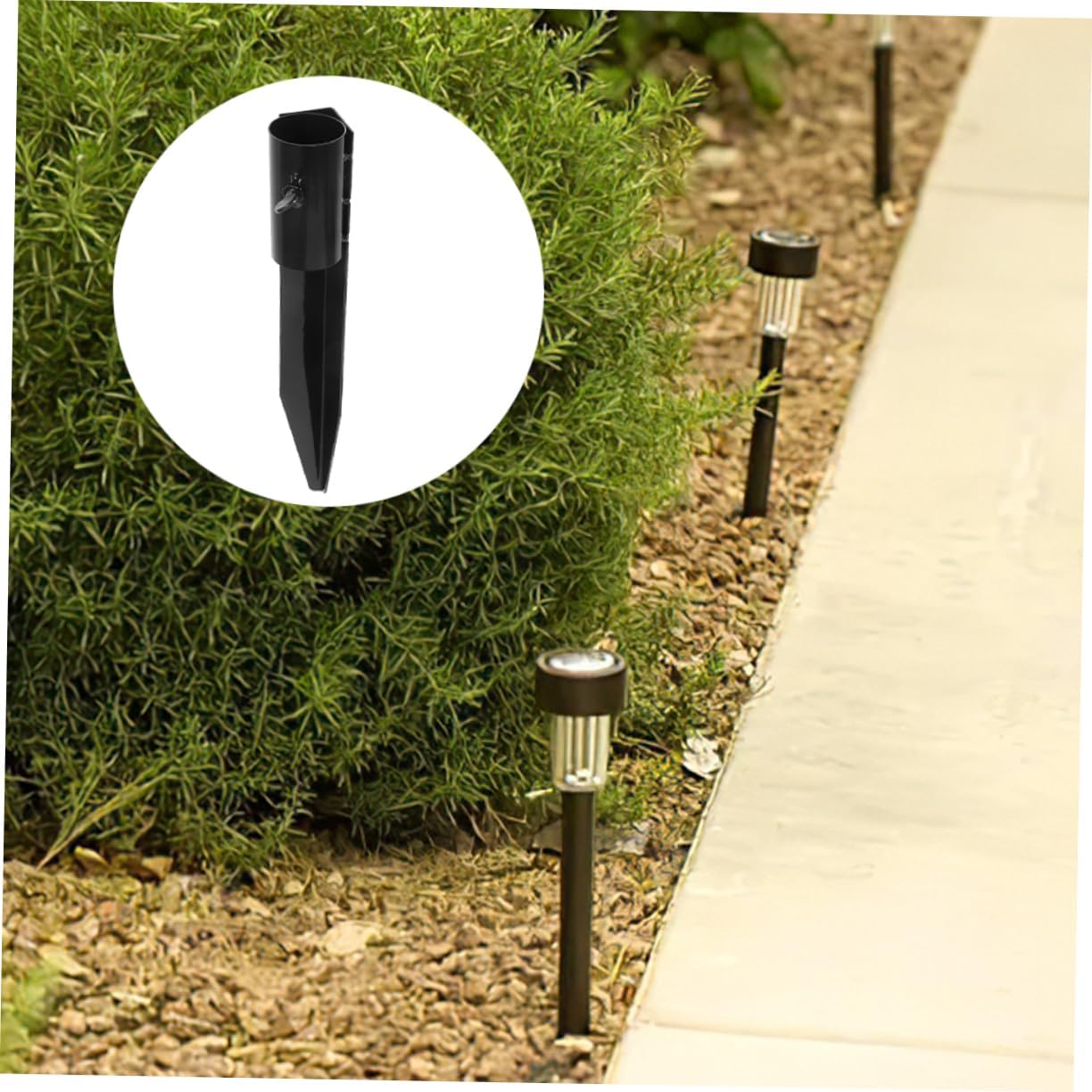 4pcs Reinforced Metal Ground Spikes for Landscape Lighting Garden Lamp Stakes Weatherproof Outdoor Light Accessories for Garden and Use