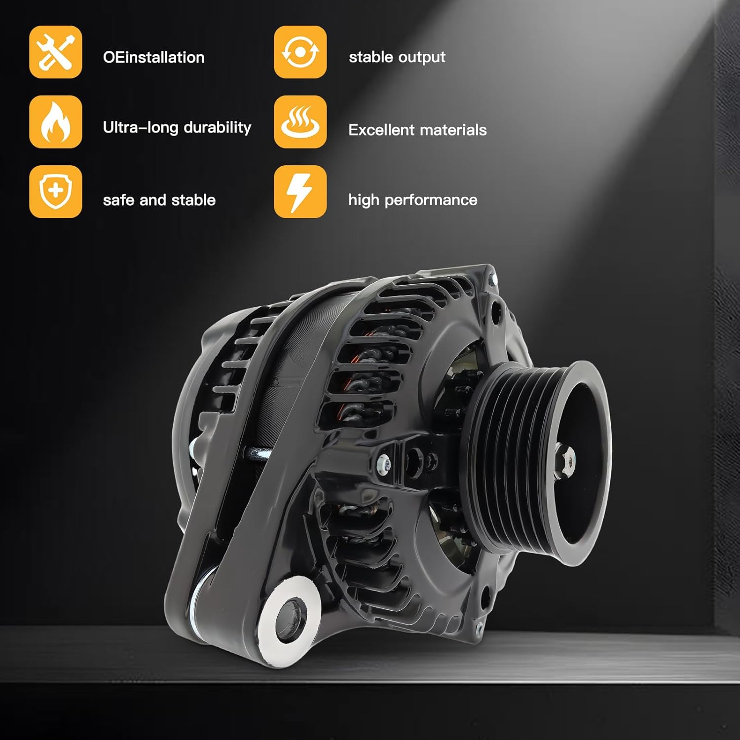Automotive Alternator Fit for: 2008 2009 2010 for Honda® Odyssey, 2009 2010 2011 for Pilot Ridgeline Replace# AL1311X 11391 31100-RGW-A01RM