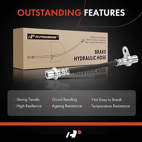 Miniatura 6 de A-Premium Manguera hidráulica de freno interior trasero compatible con modelos seleccionados de Toyota y Scion - Prius 2010-2015, Prius Plug-In
