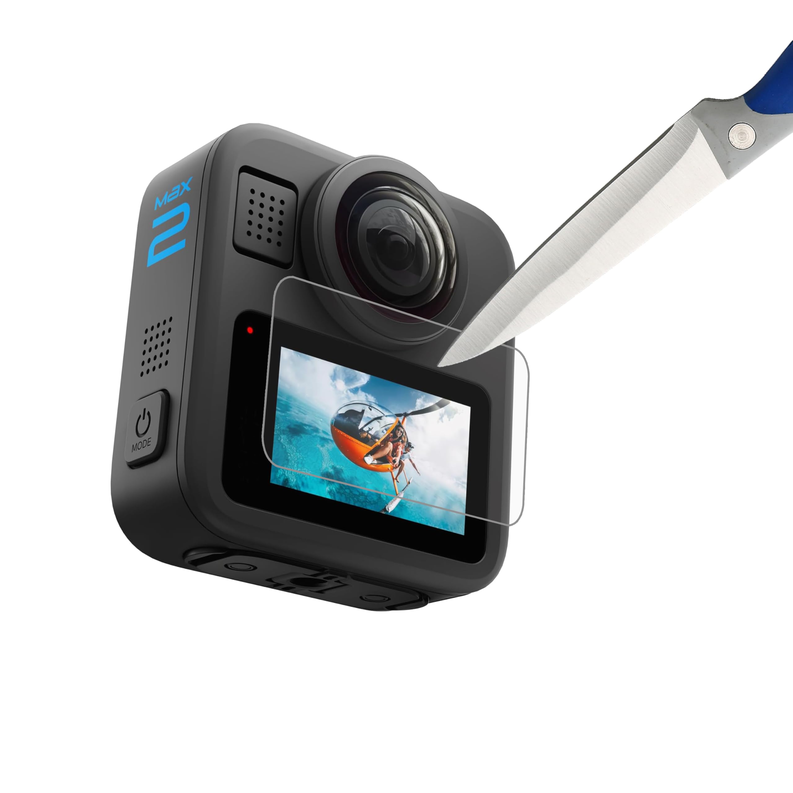 Kit Di 3 Pellicole In Vetro Temperato 9H Per GoPro Max 2 – Antigraffio E Anti-Impronte, Con 2 Proteggi Lenti In Idrogel