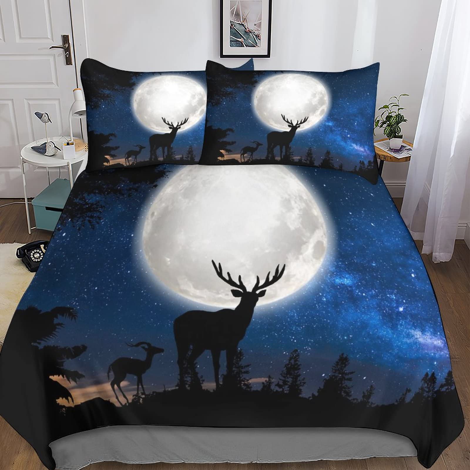 Housse de couette respirante wapiti anti-acarien pour lit king size 220x240