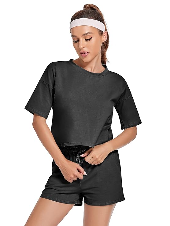 Buy COOTRY Lounge Sets for Women Summer Short Sets Women 2 Piece