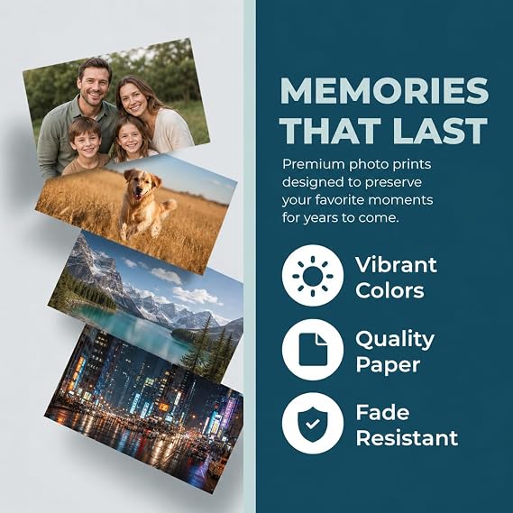 Photo Prints - Luster (Semi-Gloss) - 8x10 - Standard Size - Upload Your Own Photos - Personalized Picture Prints - Custom Printed Photos for Home Decor - Made in the USA - Custom Prints for Picture Frames and Wall Art